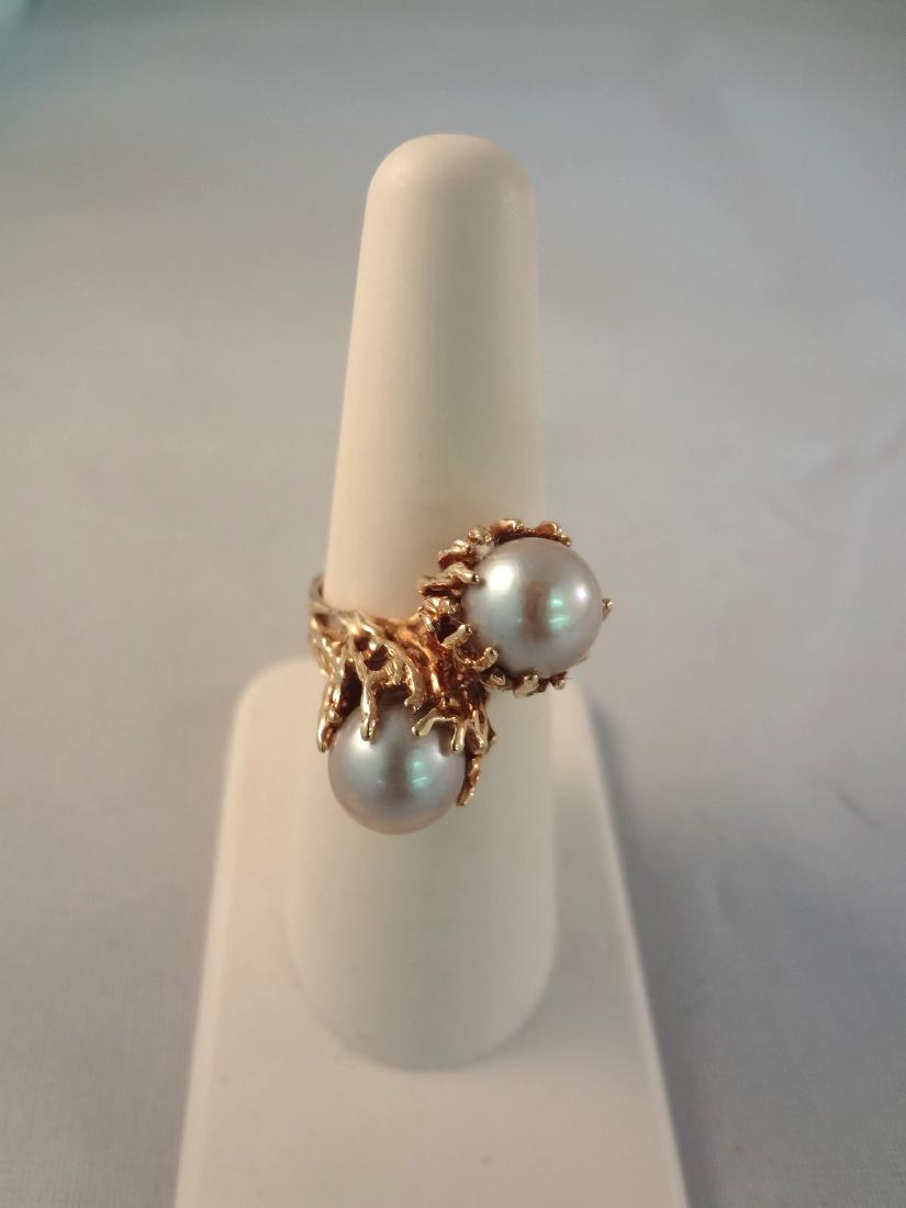 14k Gold Smoky Pearl Ring (1 of 3)