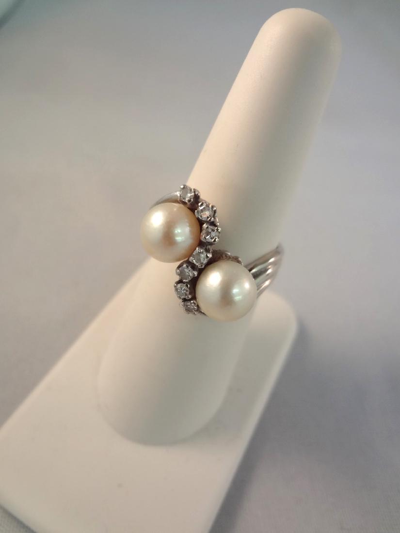 14k Diamond and Pearl Ring (1 of 2)