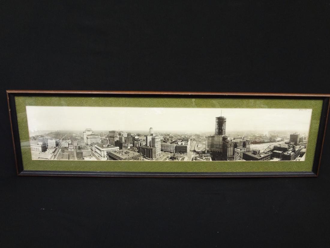 1927 Downtown Cleveland Panoramic Photograph Framed (1 of 7)