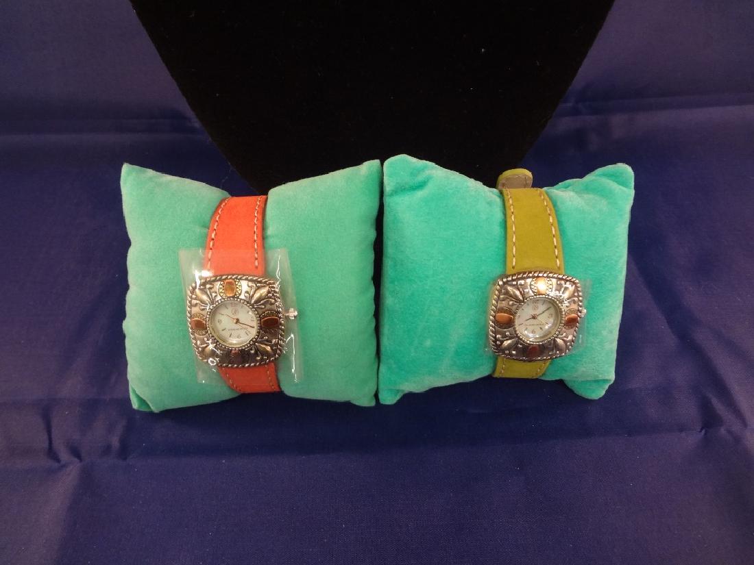 Carolyn Pollack (2) Sterling Silver Watches Leather (1 of 4)