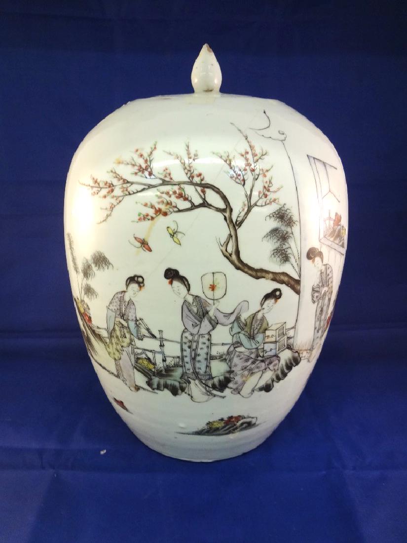 19th Century Lidded Chinese Ginger Jar (1 of 10)