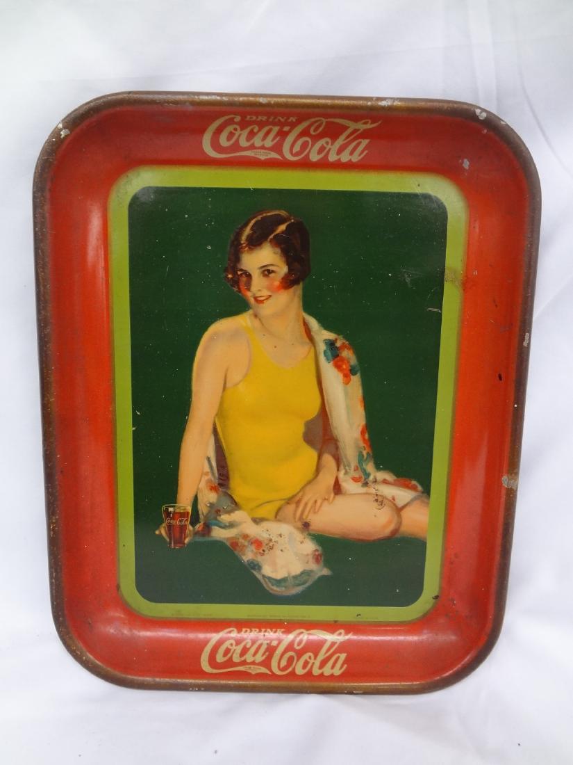 1929 Coca-Cola Tray "Bikini Girl" (1 of 7)
