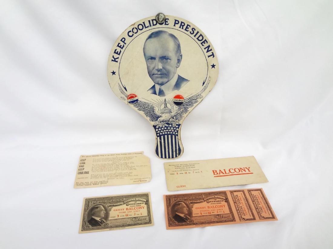 Calvin Coolidge Re-Election Campaign Ephemera Tickets, (1 of 10)