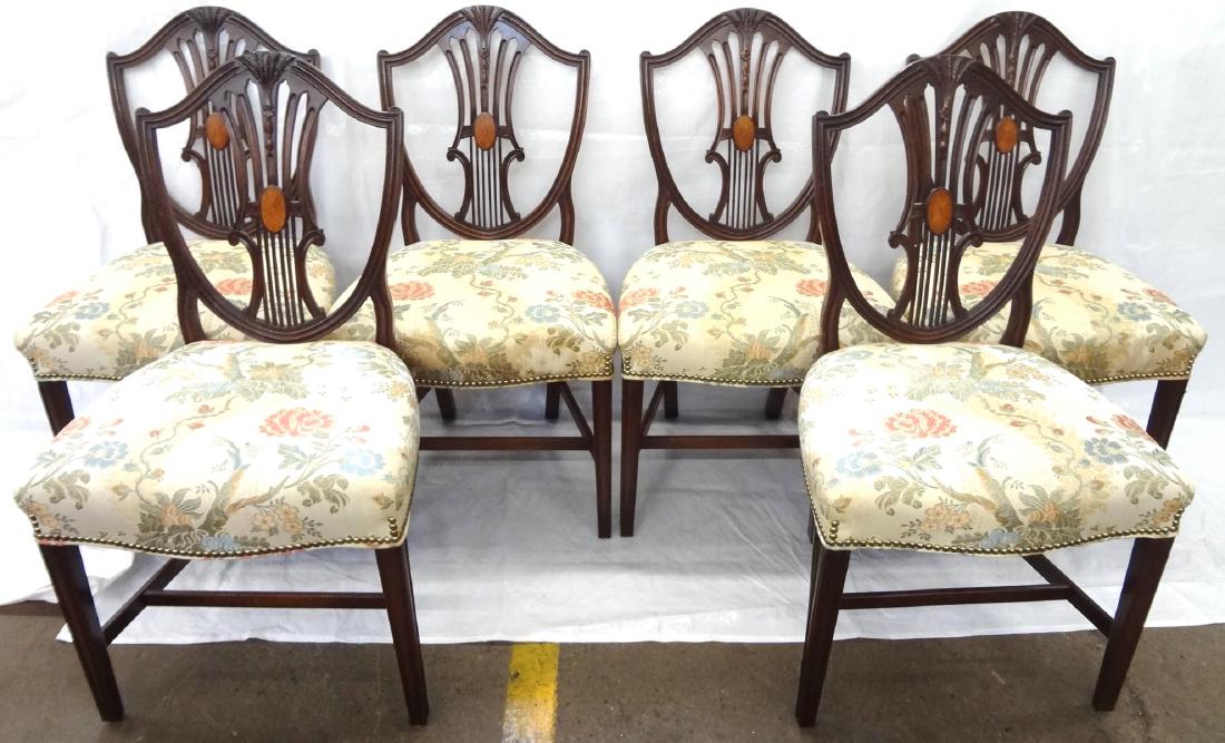 (6) Federal Shield Back Inlaid Medallion Mahogany (1 of 8)