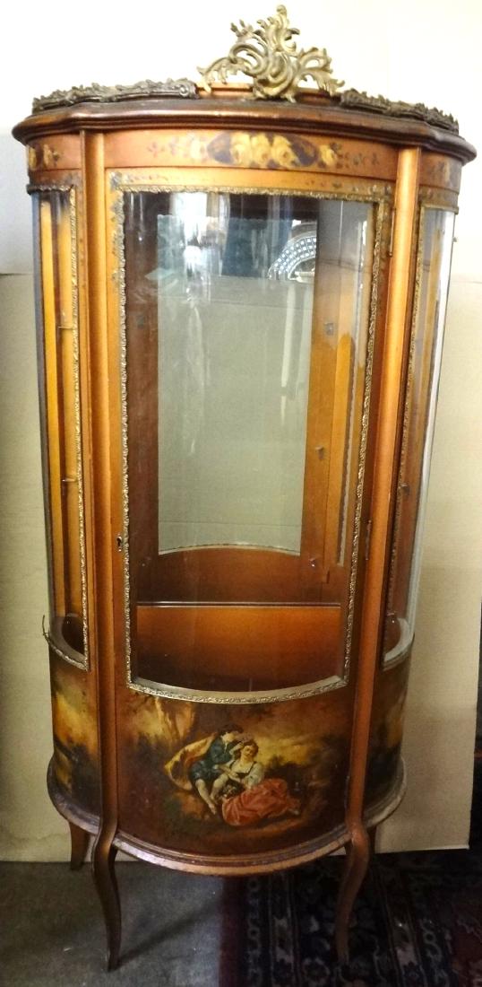 Early 20th Century Louis XV Style Lacquered Vitrine (1 of 8)