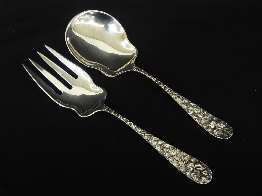 Sterling Silver Serving Fork and Spoon Shofield Co. (1 of 6)