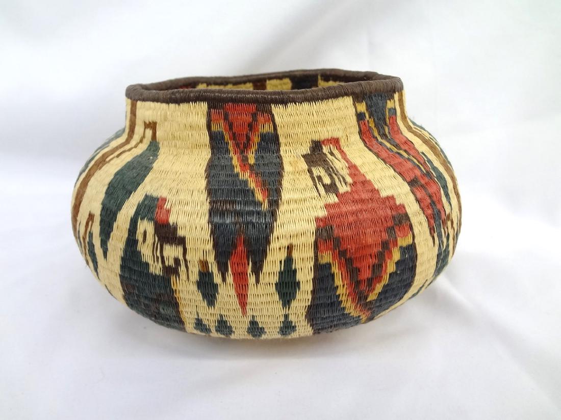 Wounaan Indians Darien Rainforest Panama Parrot Basket (1 of 5)