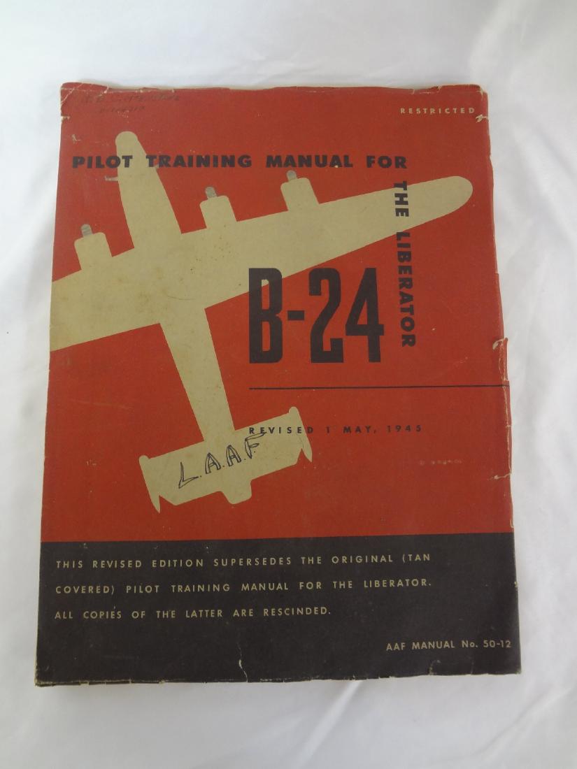 1945 B-24 Liberator Pilot Training Manual WWII (1 of 5)