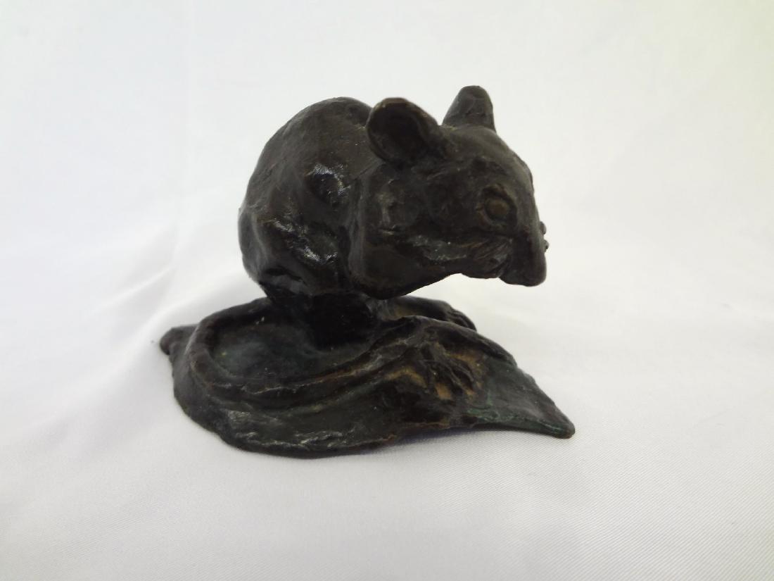 Laurence Isard (Cleveland 1932-) Bronze Sculpture Mouse (1 of 4)