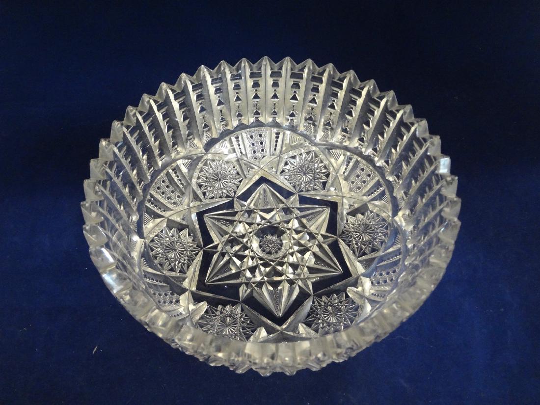 American Brilliant Cut Crystal Bowl Libbey (1 of 5)