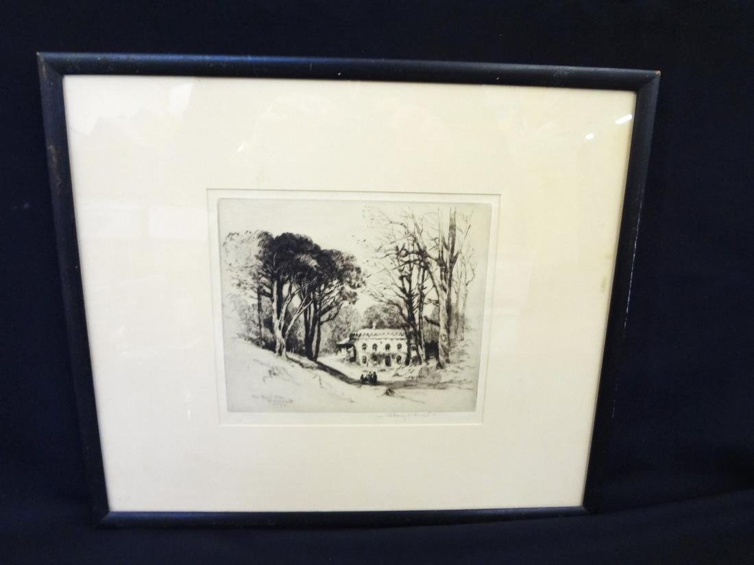 Albany E. Howarth Original Etching "The Royal Glen (1 of 4)