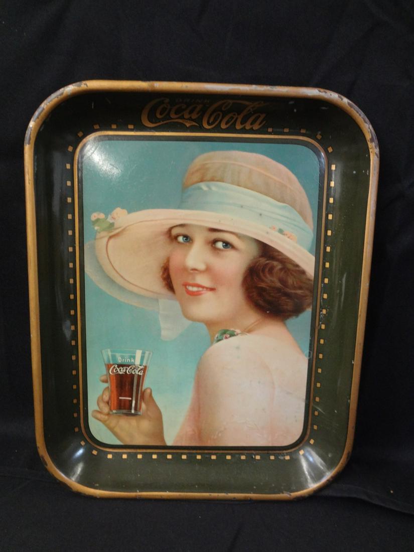1921 Coca-Cola Serving Tray: "Summer Girl" H.D. Beach (1 of 5)