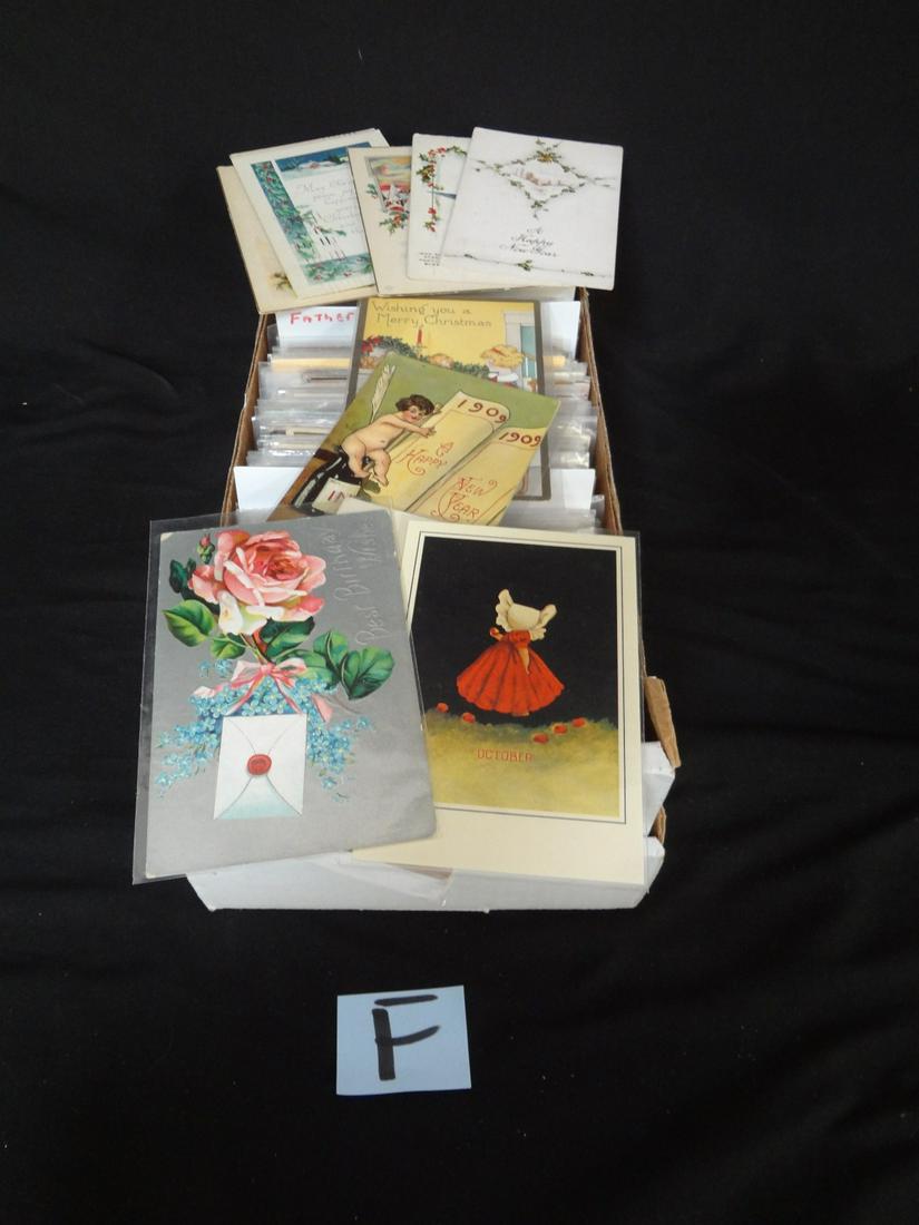 800 Postcards Lot: Birthday, Greetings, Holiday Group (1 of 5)
