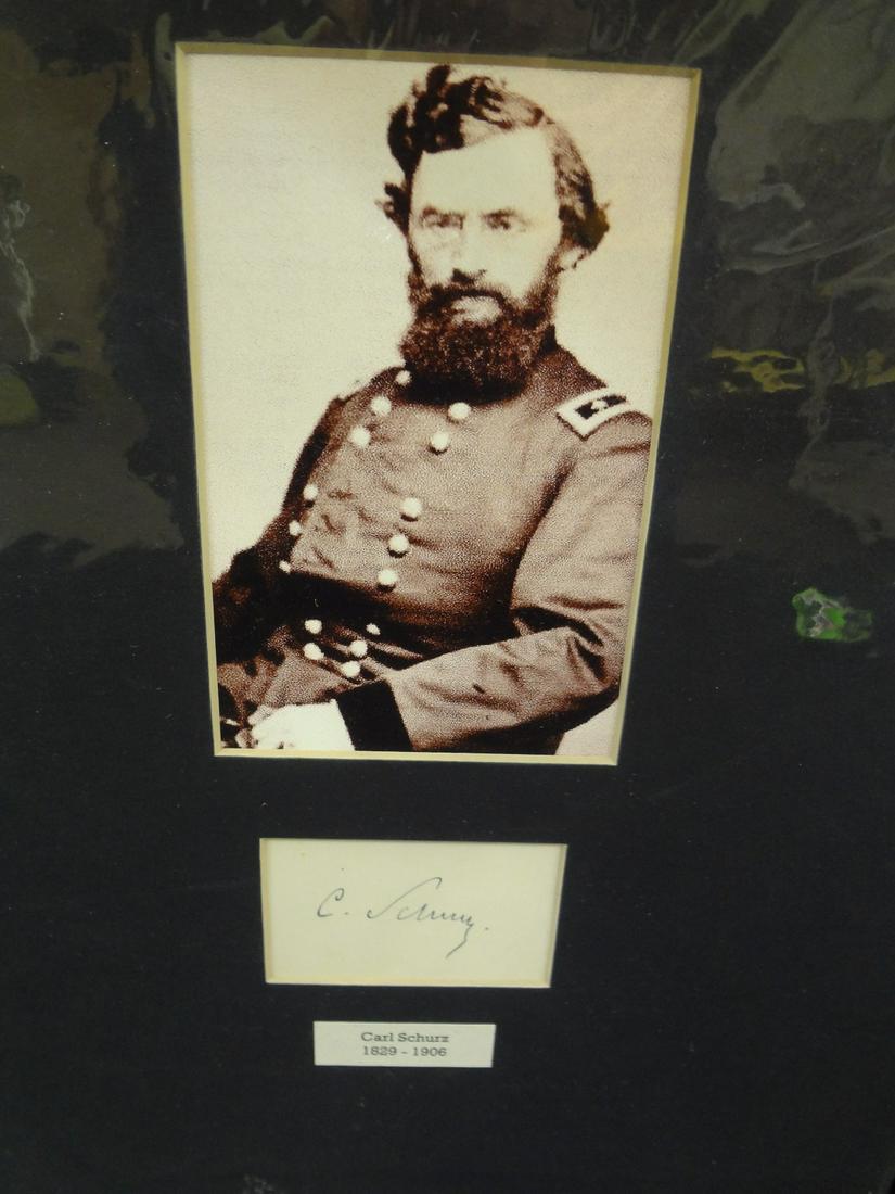 Carl Shurz Civil War Major General US Army Cut (1 of 2)