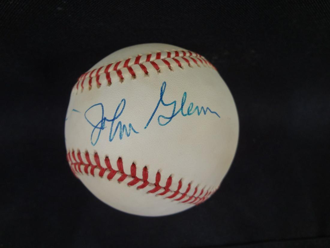 John Glenn Single Signed American League Baseball LOA (1 of 3)