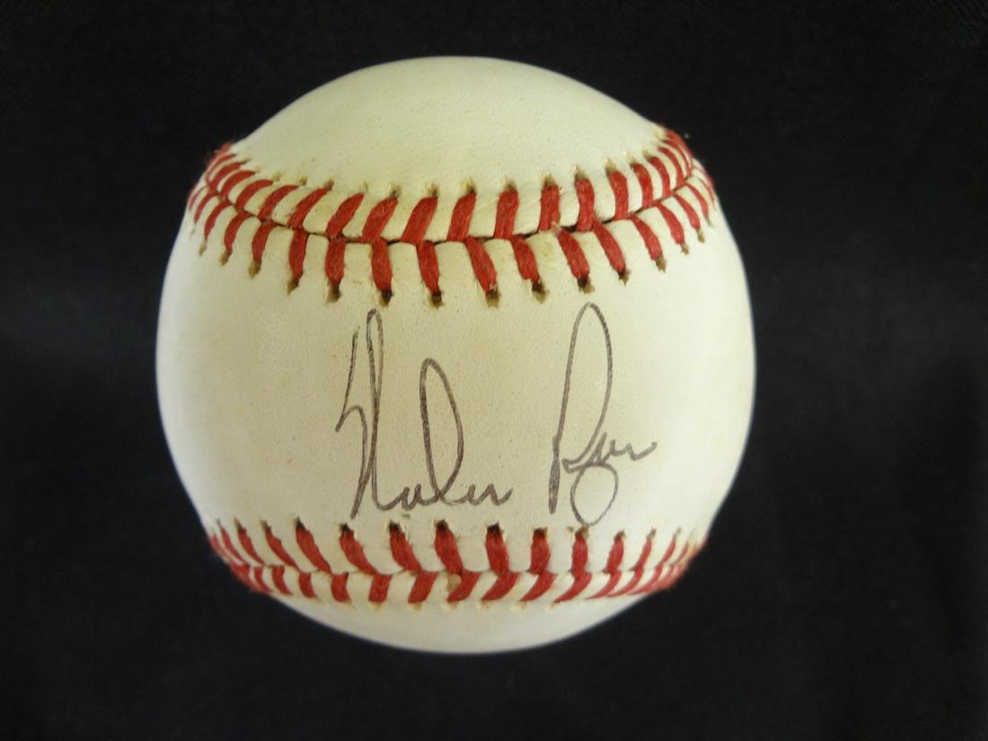 Nolan Ryan Single Signed American League Bobby Brown (1 of 2)