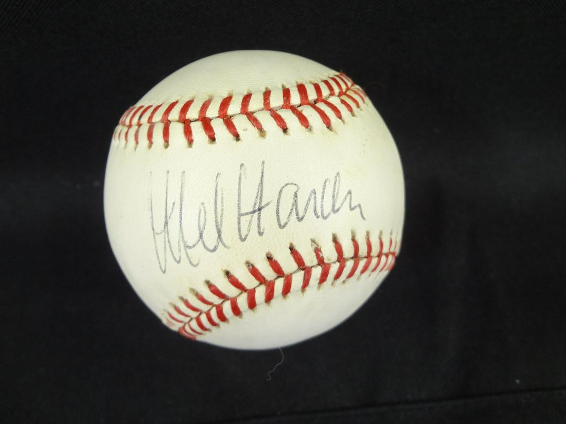 Mel Harder Single Signed Official League Rawlings (1 of 2)