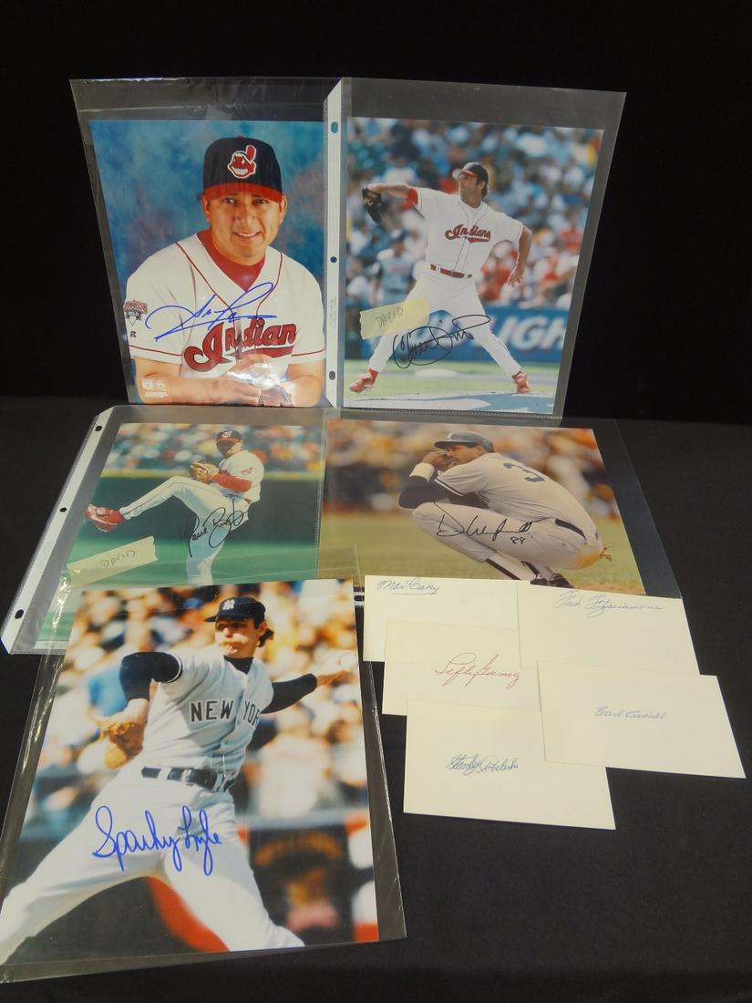 Group of (10) Major League Baseball Autographs: (1 of 10)