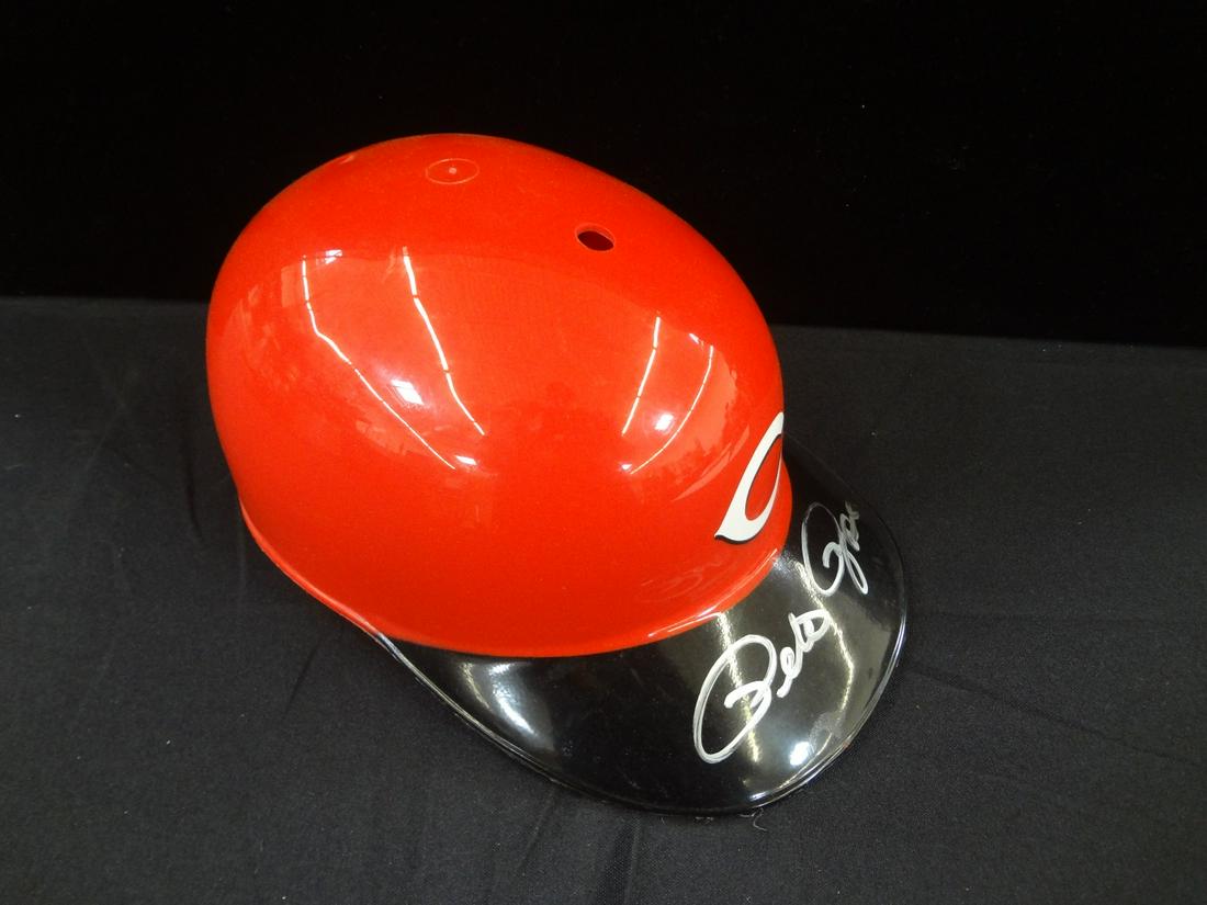 Pete Rose Autographed Cincinnati Reds Batting Helmet (1 of 2)