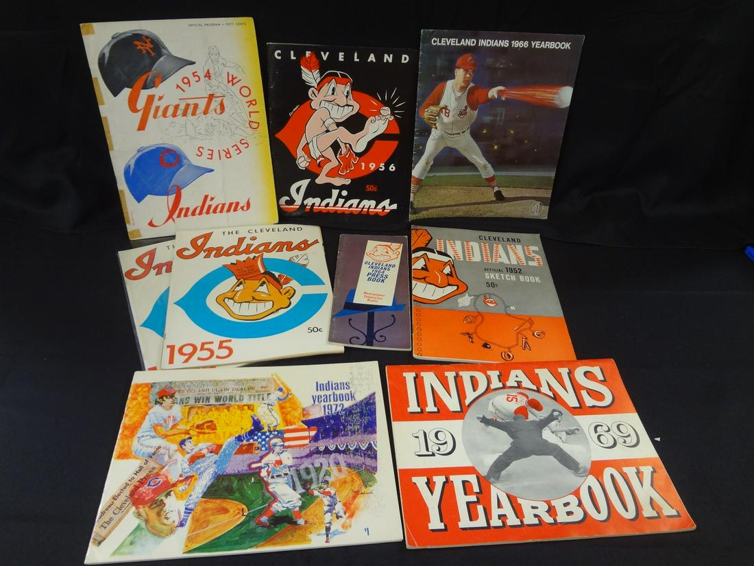 Cleveland Indians Sketchbooks and Programs 1952-1969 (1 of 1)
