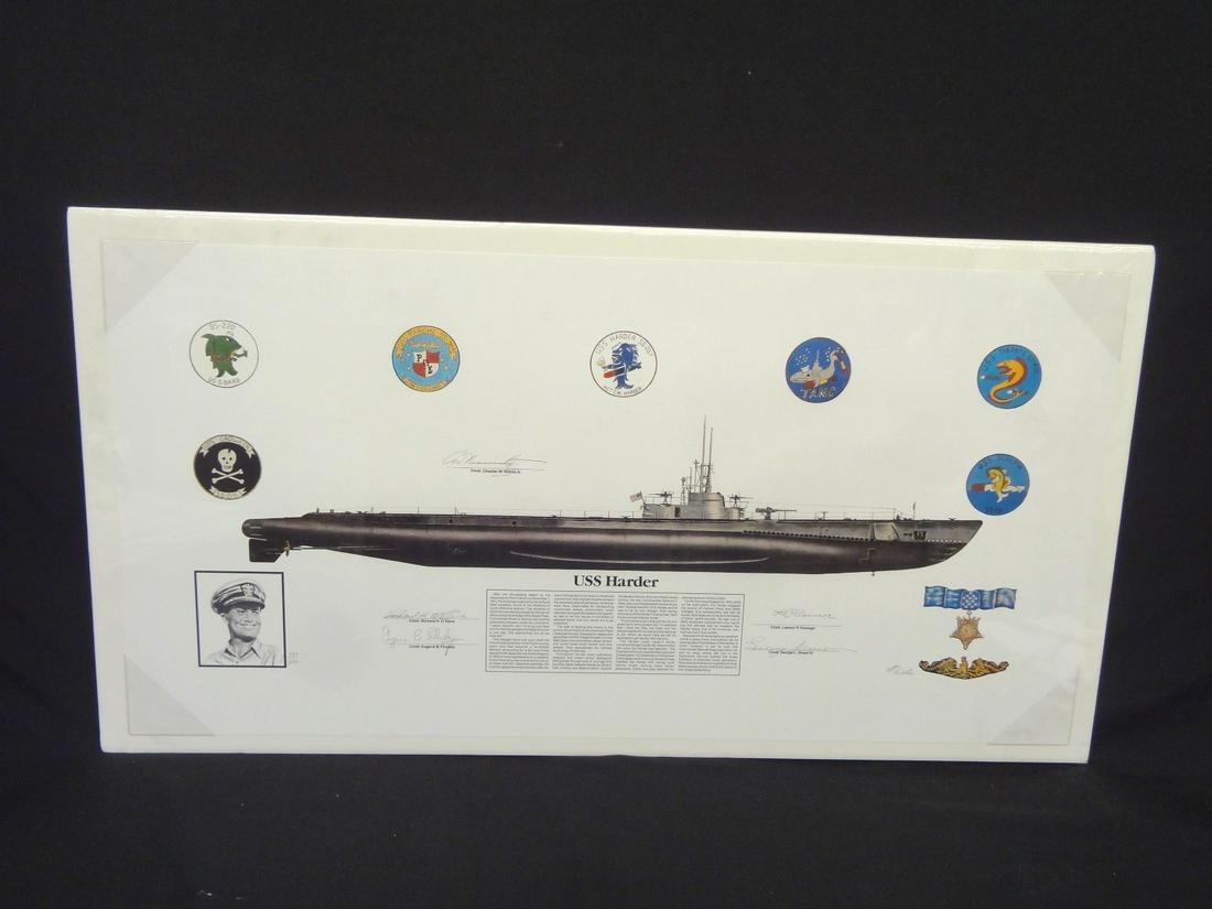 Michael Wooten USS Harder WWII Submarine Signed (1 of 7)