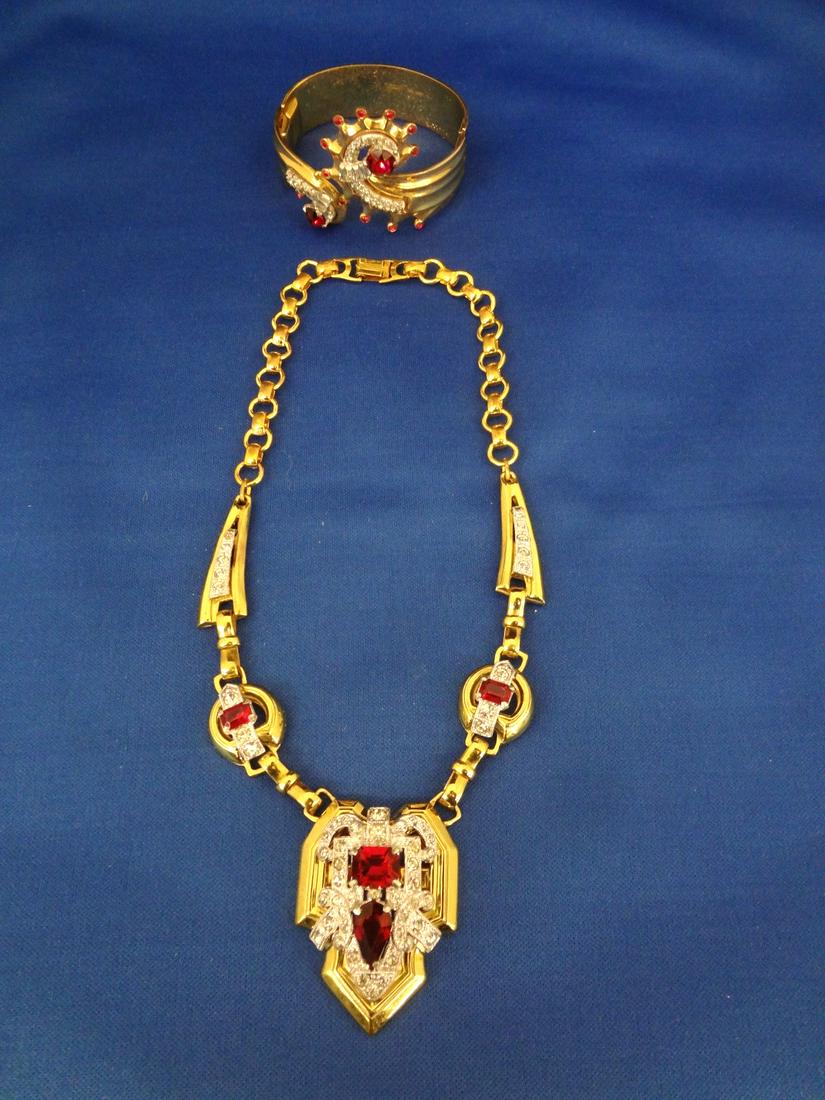 McClelland Barclay Matching Necklace and Cuff Bracelet (1 of 5)