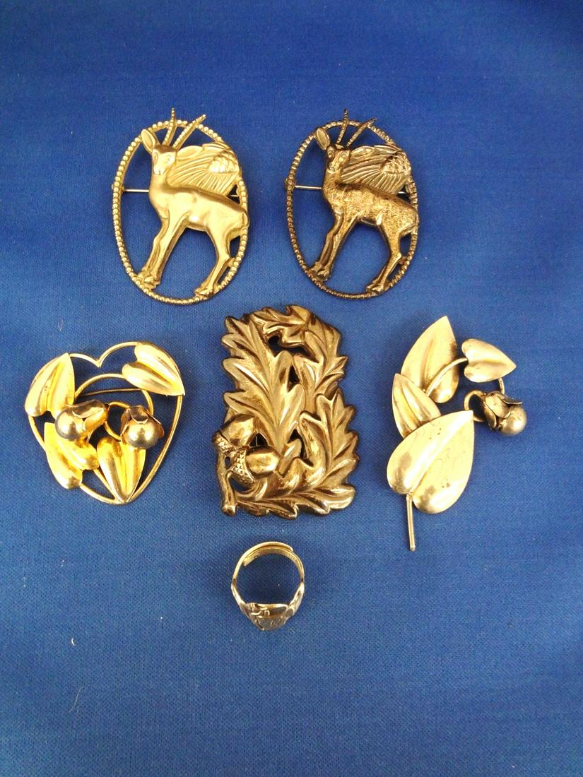 McClelland Barclay Sterling Silver Ring, Brooches (1 of 5)