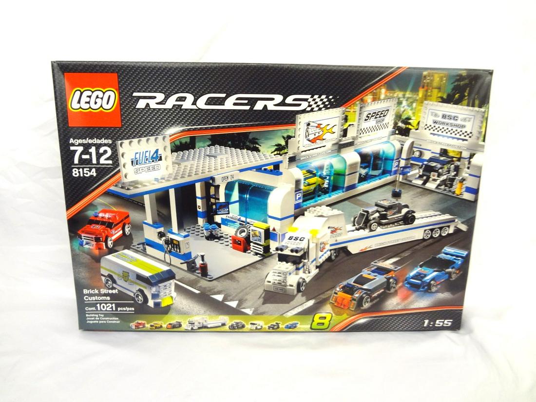 LEGO Collector Set #8154 Racers Brick St. Customs New: LEGO Collector Set #8154 Racers Brick St. Customs New and Unopened: Incredible LEGO collector set. All of the LEGO sets in the auction are from a single home, high end collector of LEGO's. These are a