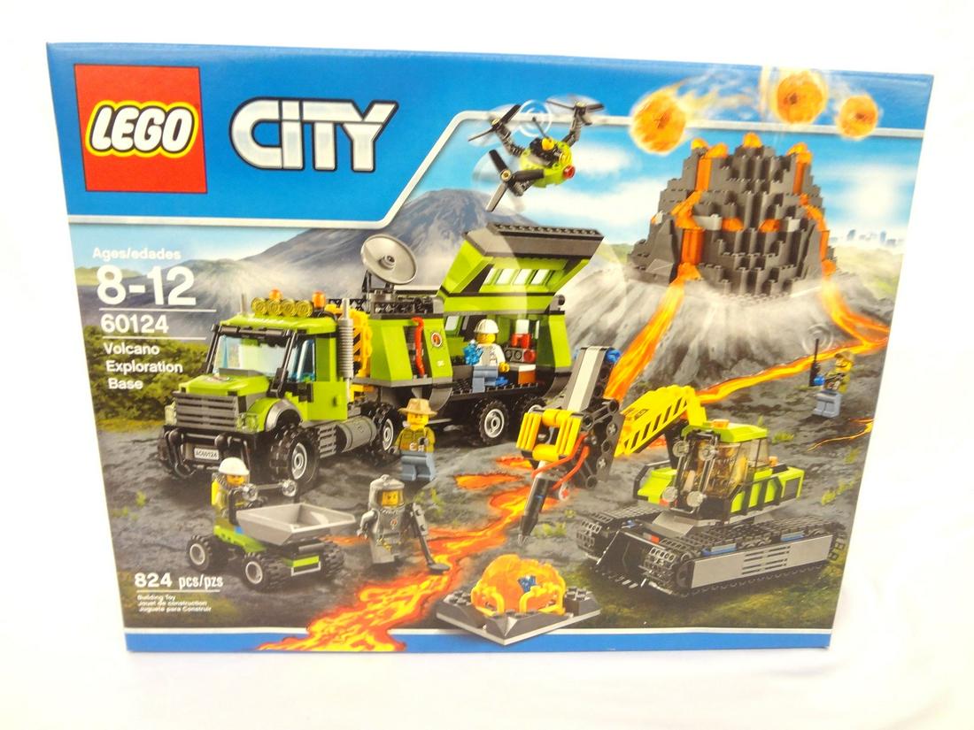 LEGO Collector Set #60124 City Volcano Exploration Base: LEGO Collector Set #60124 City Volcano Exploration Base New and Unopened: Incredible LEGO collector set. All of the LEGO sets in the auction are from a single home, high end collector of LEGO's. These