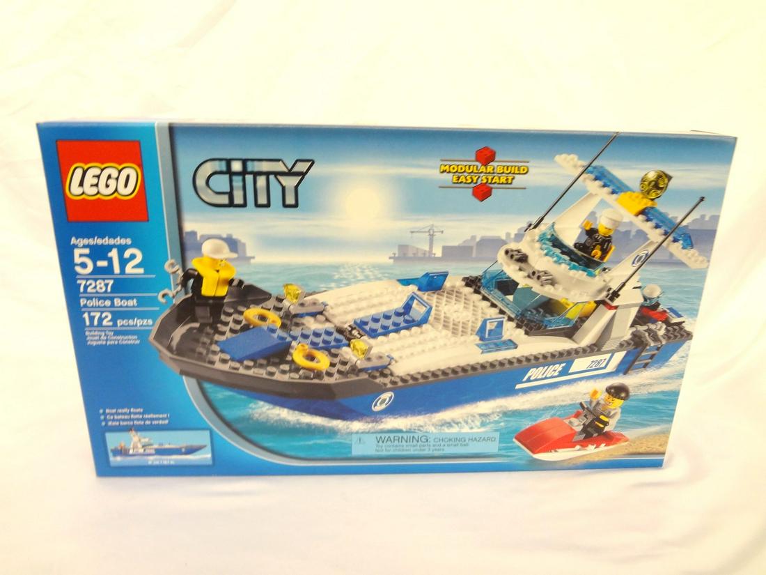 LEGO Collector Set #7287 Police Boat New and Unopened: LEGO Collector Set #7287 Police Boat New and Unopened: Incredible LEGO collector set. All of the LEGO sets in the auction are from a single home, high end collector of LEGO's. These are all unopened b