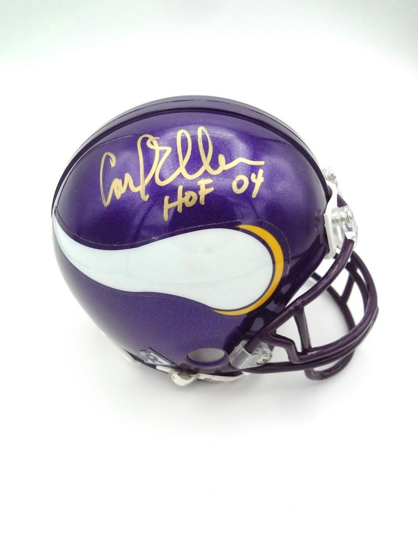 Carl Eller Hall of Fame Viking Signed Mini Helmet (1 of 1)