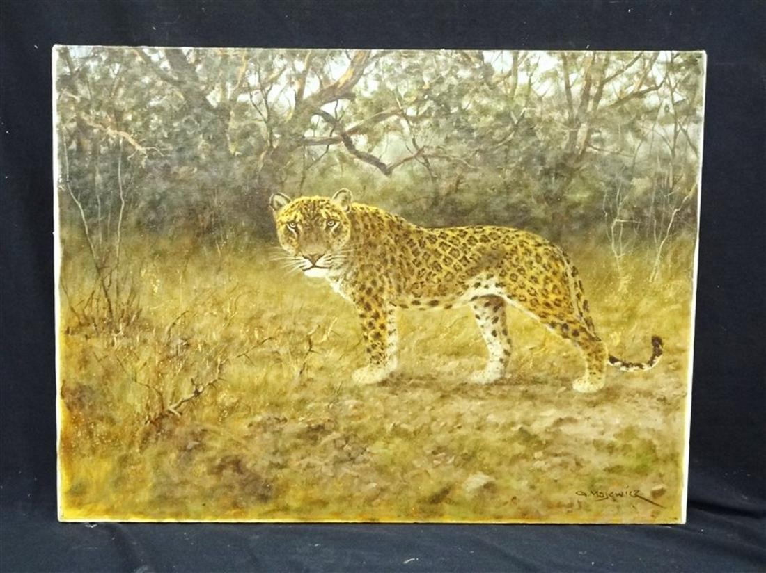 George Majewicz Original Oil on Canvas "Leopard" 32 x (1 of 4)