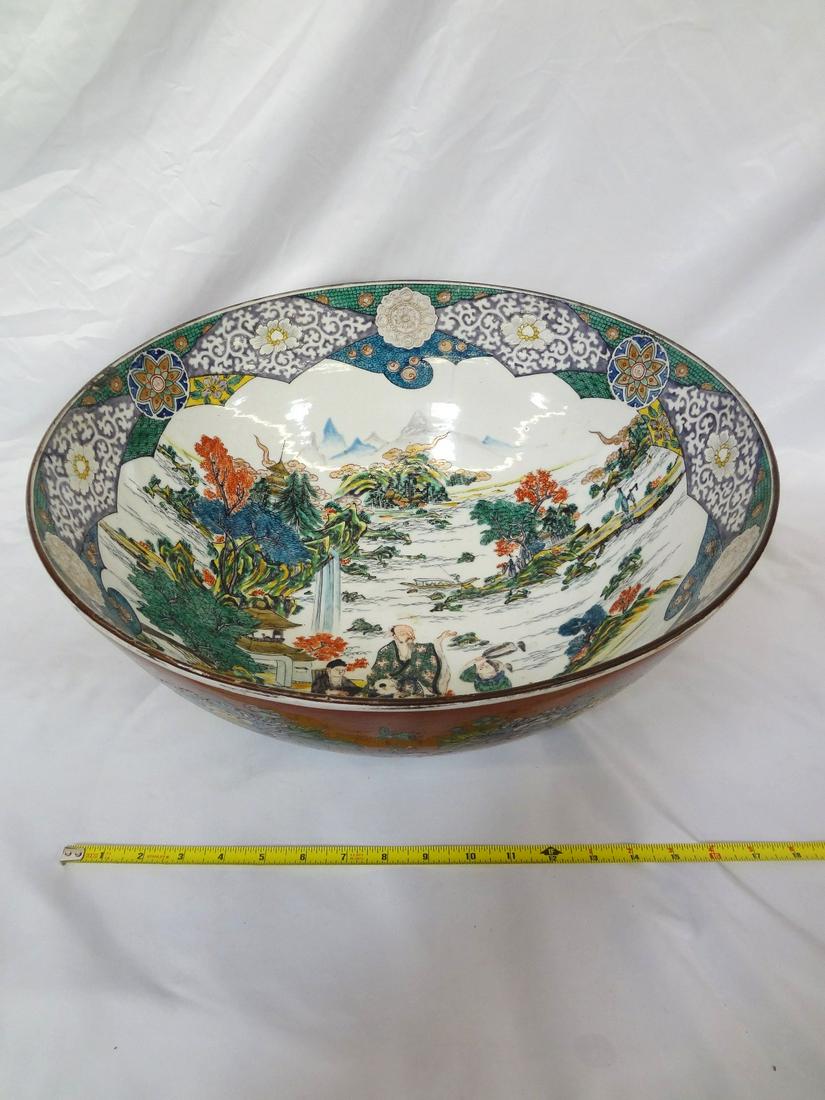 Massive Signed Asian Bowl 18.5" Tall (1 of 12)