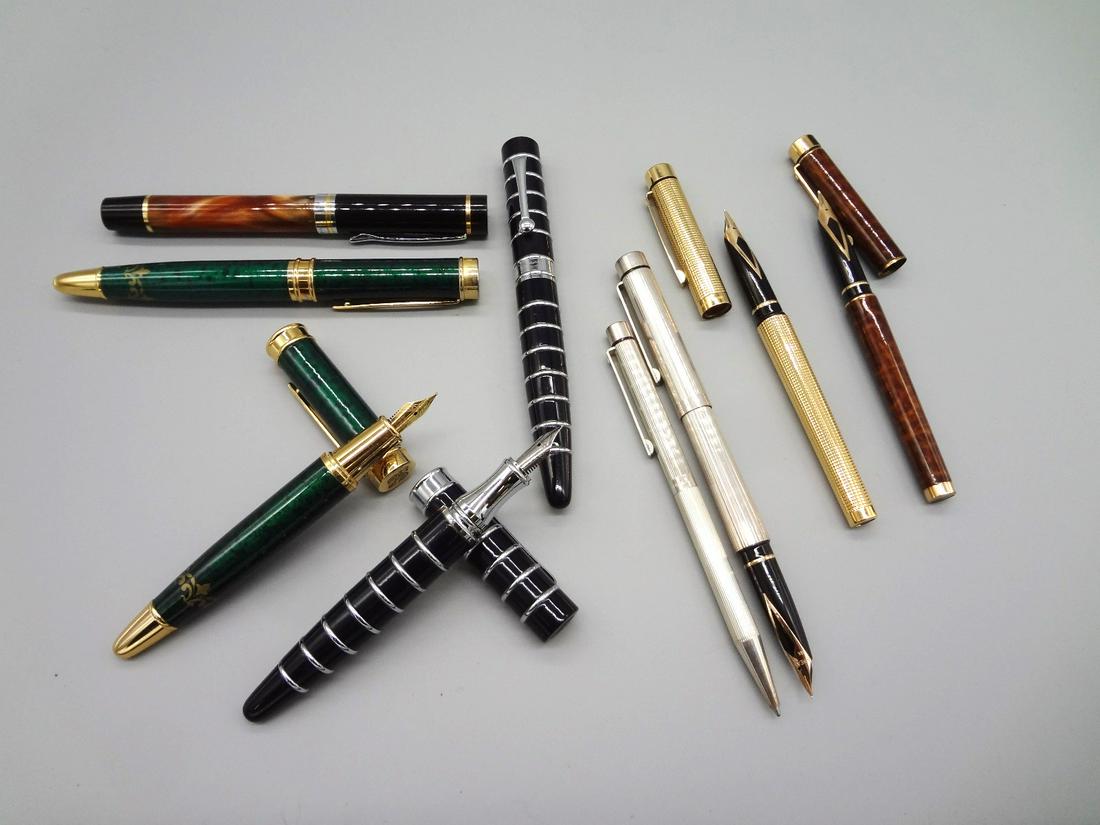 Group of 14K Nib Fountain Pens: Sheaffer, German Made (1 of 6)