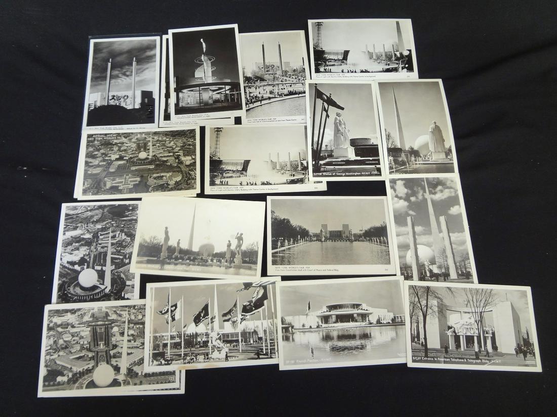 (19) 1939 New york World's Fair Real Photo Postcards (1 of 5)