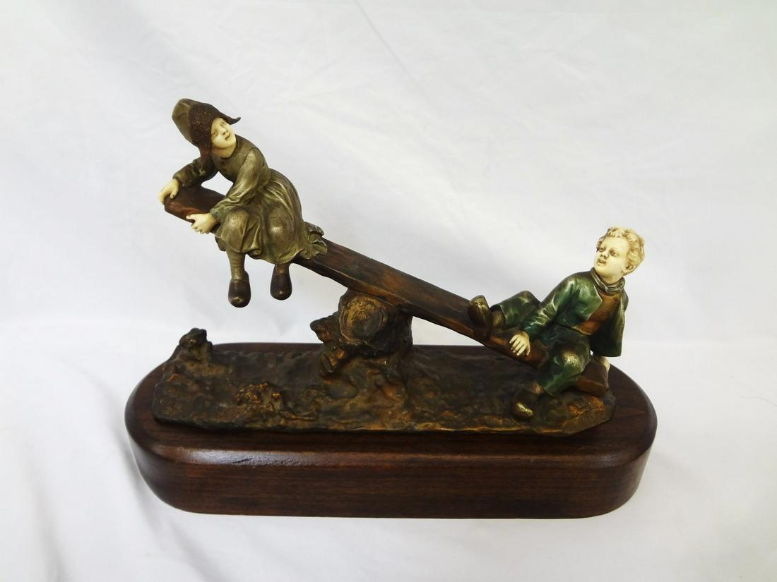 Joseph D'Aste (Italian 1881-1945) Bronze Dutch Children (1 of 8)