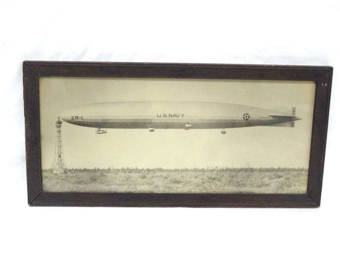 US NAVY USS ZR-1 AIRSHIP BLIMP ZEPPELIN Framed Photo (1 of 4)
