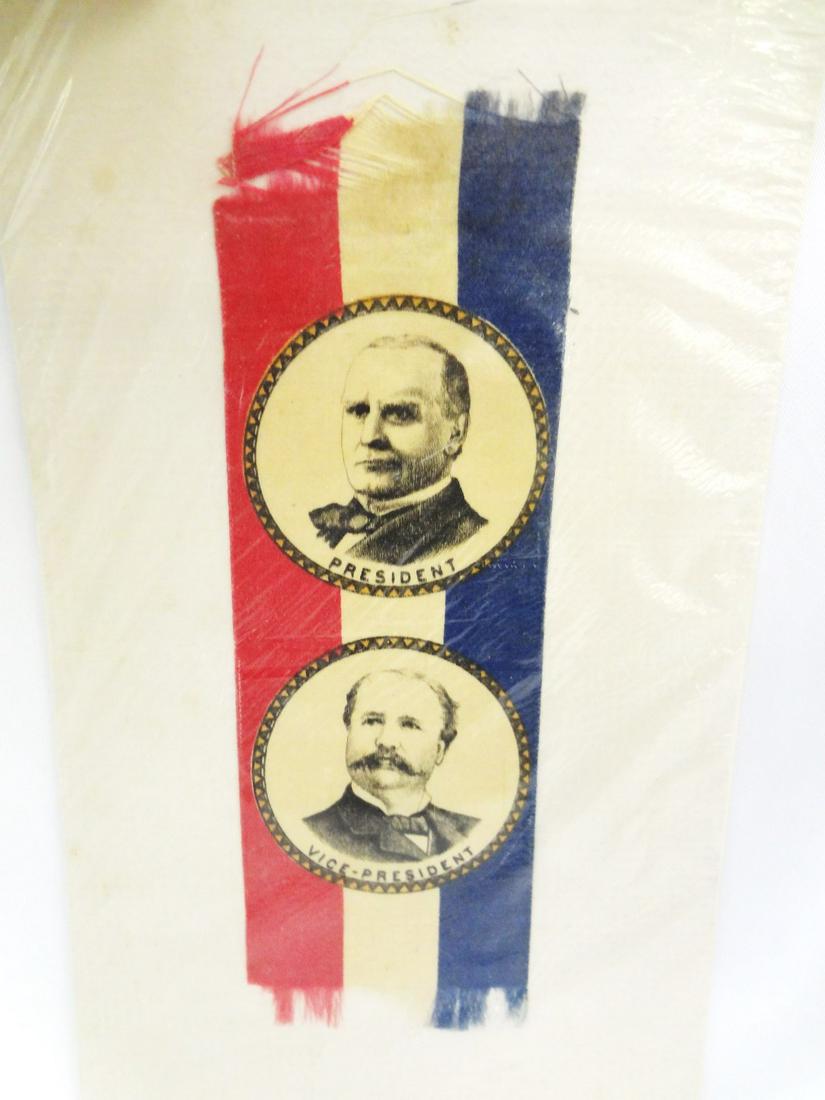 William McKinley & Garret Hobart Campaign Ribbon (1 of 5)