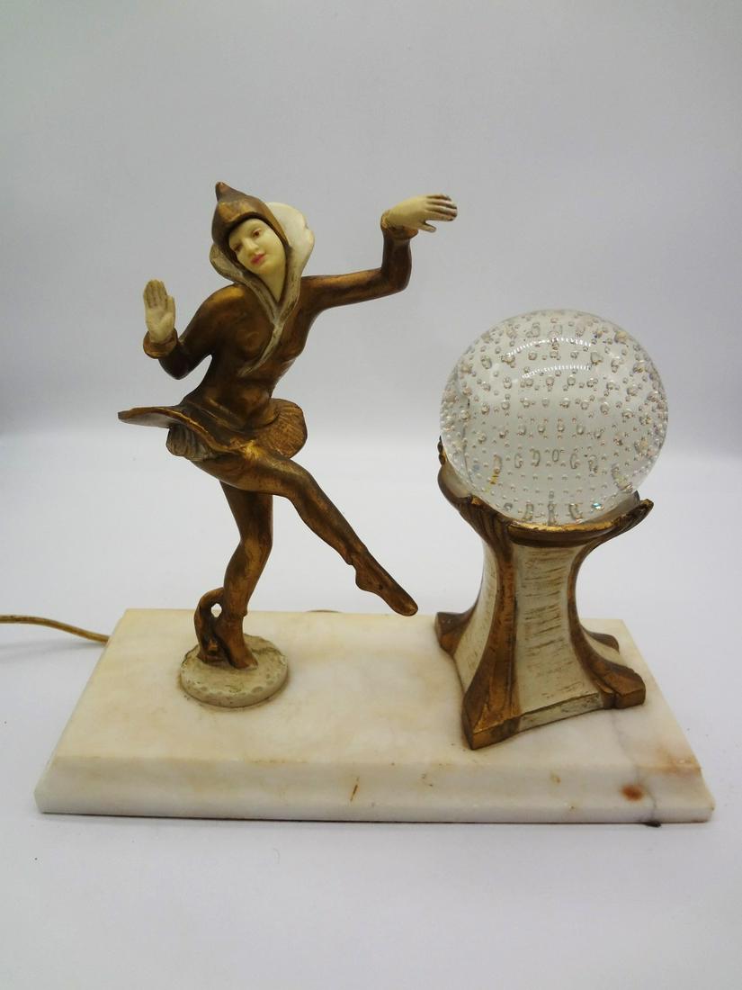 Art Deco J.b. Hirsch Gerdago Jester Harlequin Metal
