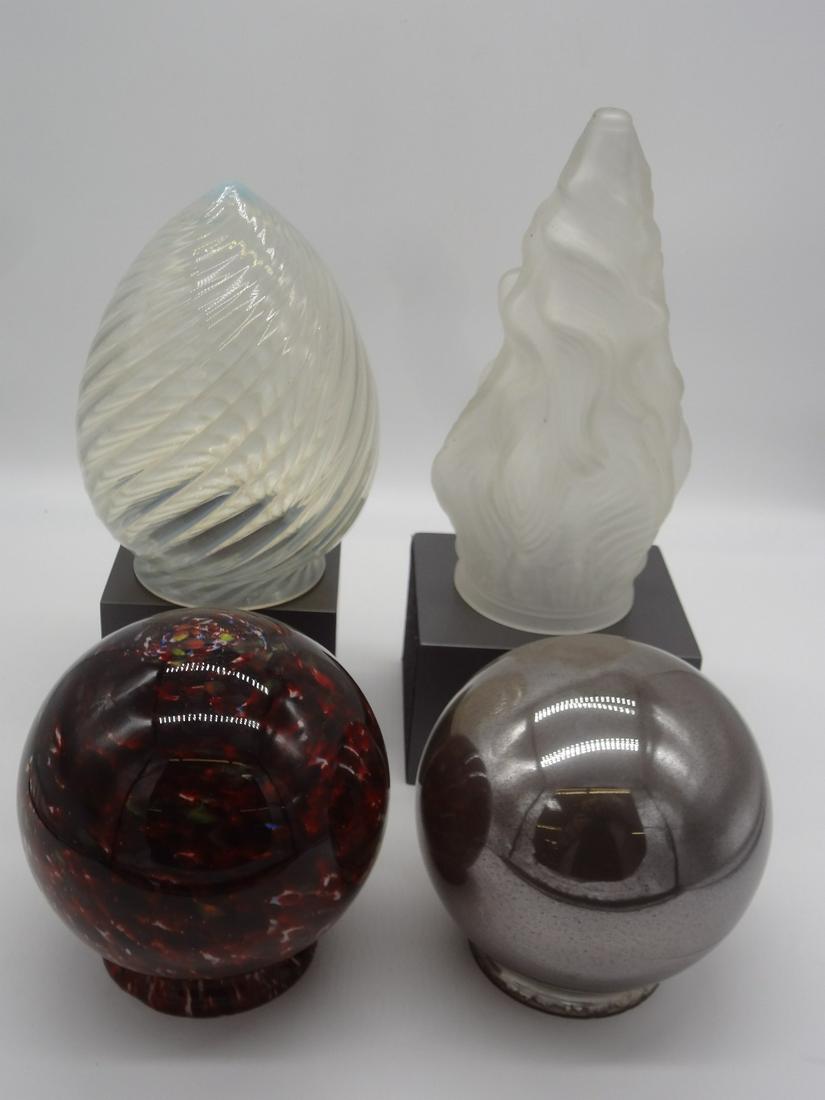 (4) Art Deco Small Table Lamp Shades Including Phoenix (1 of 5)