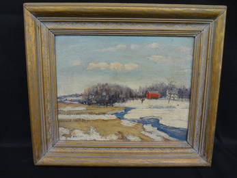 Walter Emerson Baum Oil Painting on Board