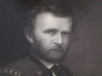 Ulysses S. Grant Oversize 1868 Steel Engraving By: Ulysses S. Grant Oversize 1868 Steel Engraving By William Edgar Marshall Framed: Stunning engraving og Grant by Marshall (American 1837-1906). Matted and framed and measuring 31 x 37". Very heavy and