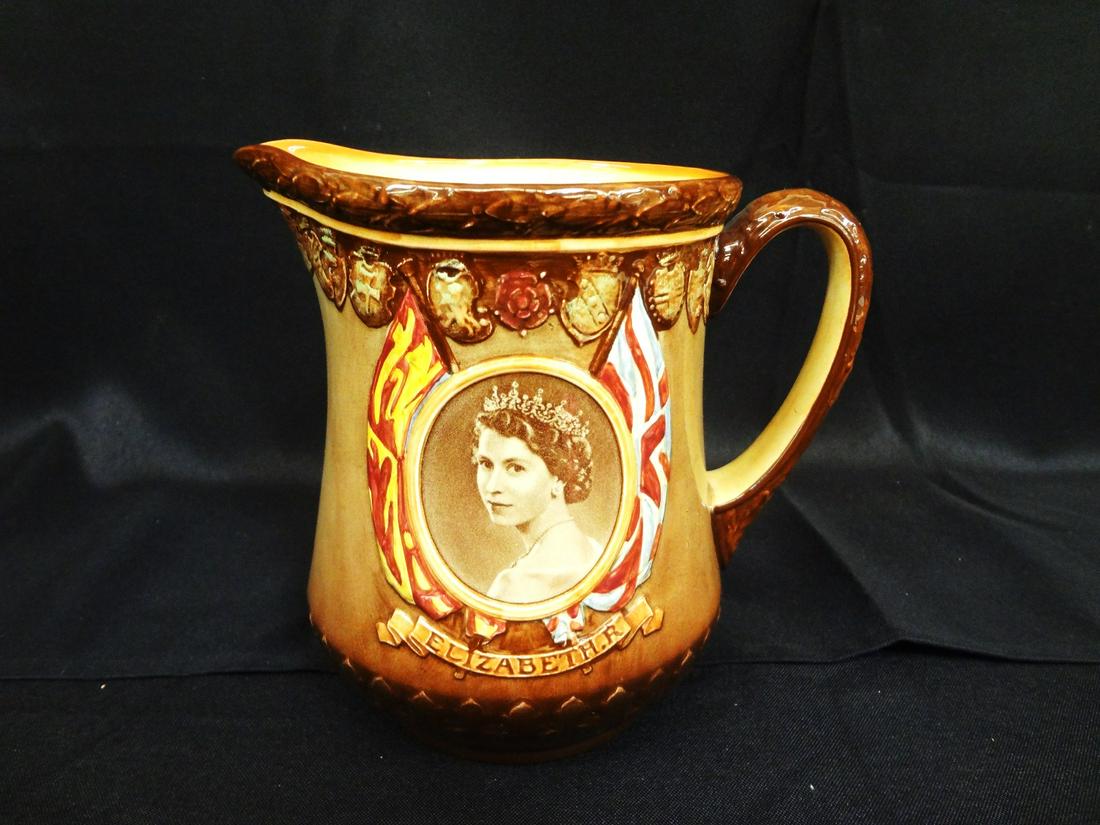 Royal Doulton Queen Elizabeth II Coronation Pitcher (1 of 3)