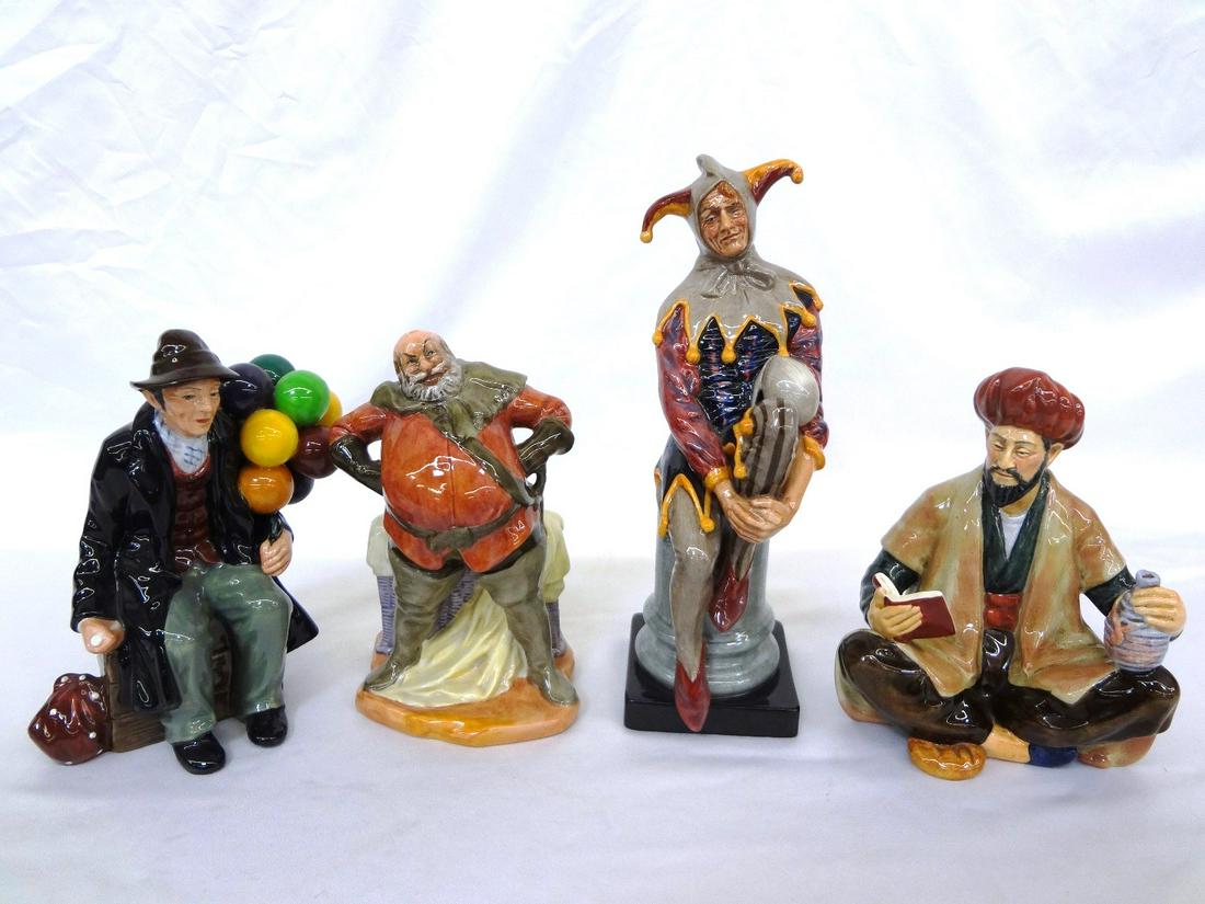 (4) Royal Doulton Figurines: The Balloon Man, Falstaff, (1 of 6)