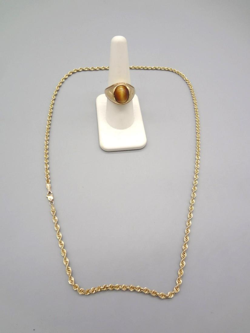 10k Gold Ring and Necklace (1 of 4)