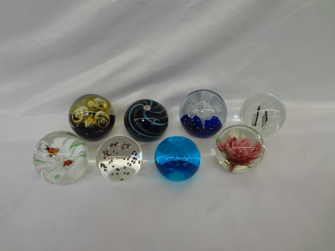 (8) Crystal Paperweights (1 of 5)