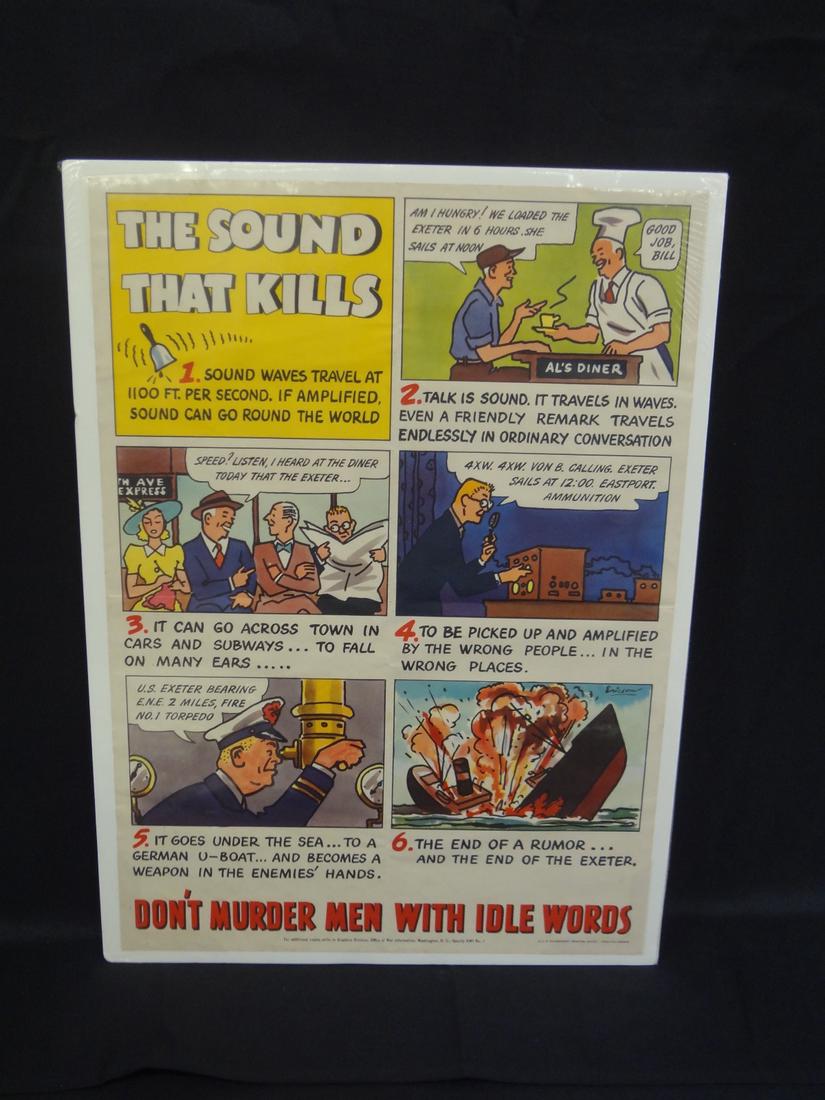 World War II U.S. Poster "The Sound That Kills" (1 of 3)