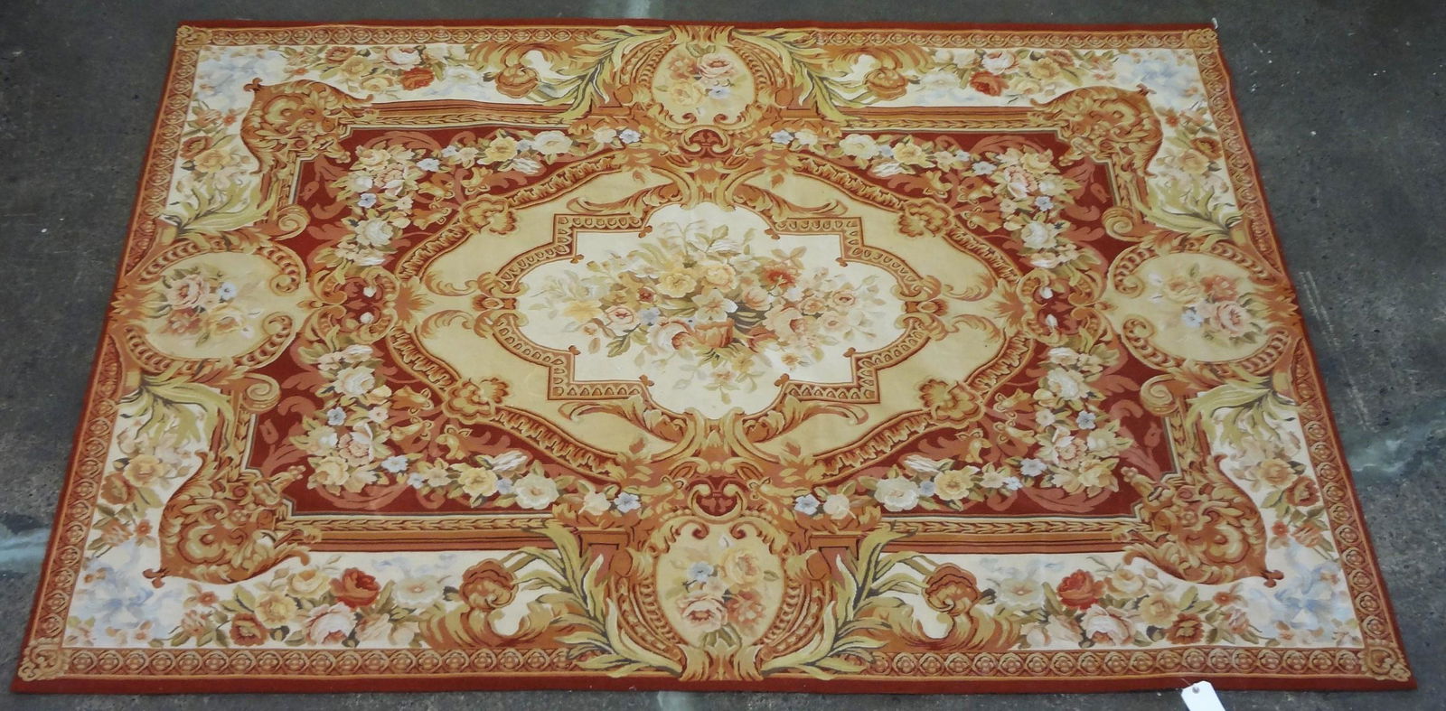 Handmade Vintage French Aubusson Rug (1 of 6)