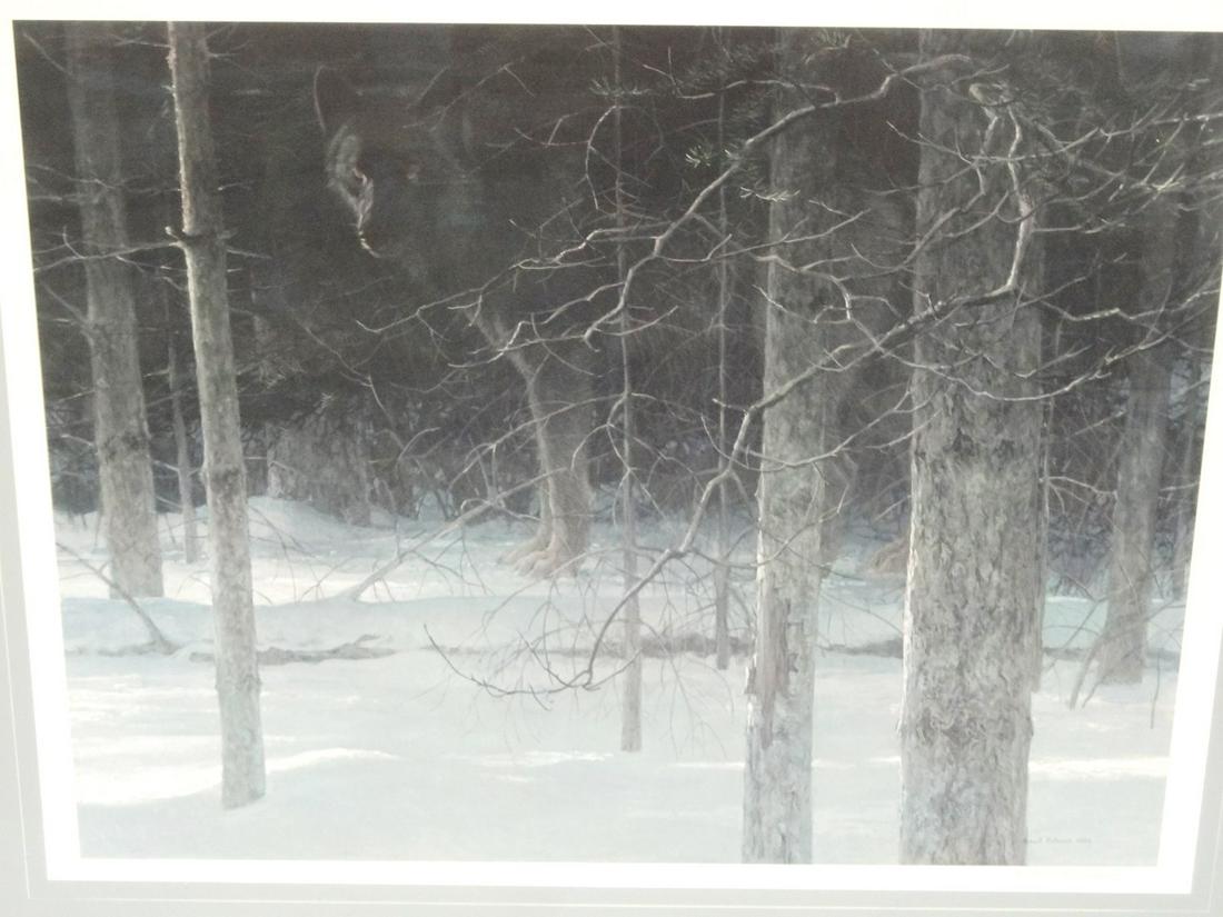Robert Bateman "Midnight Black Wolf" Signed Lithograph (1 of 4)