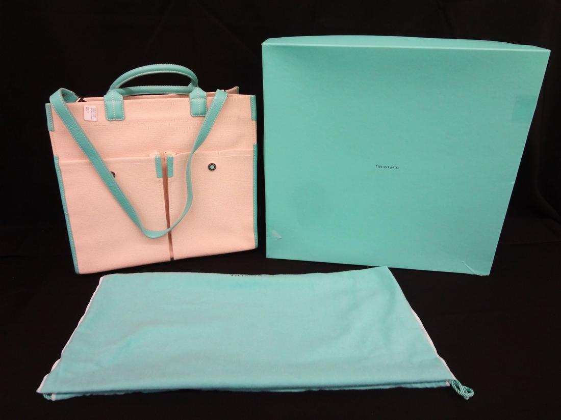 Tiffany and Co. Double Pocket Canvas Tote Original Box (1 of 5)